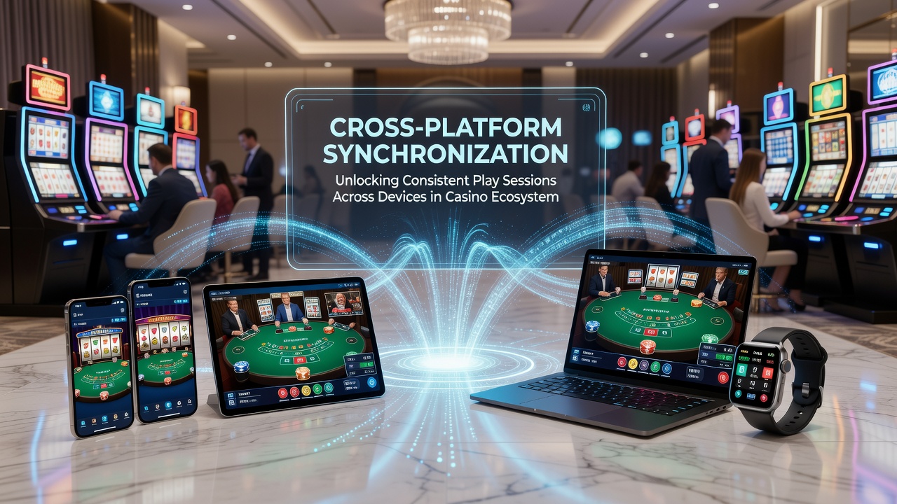 Live casino table continuing across phone and laptop screens via synchronization