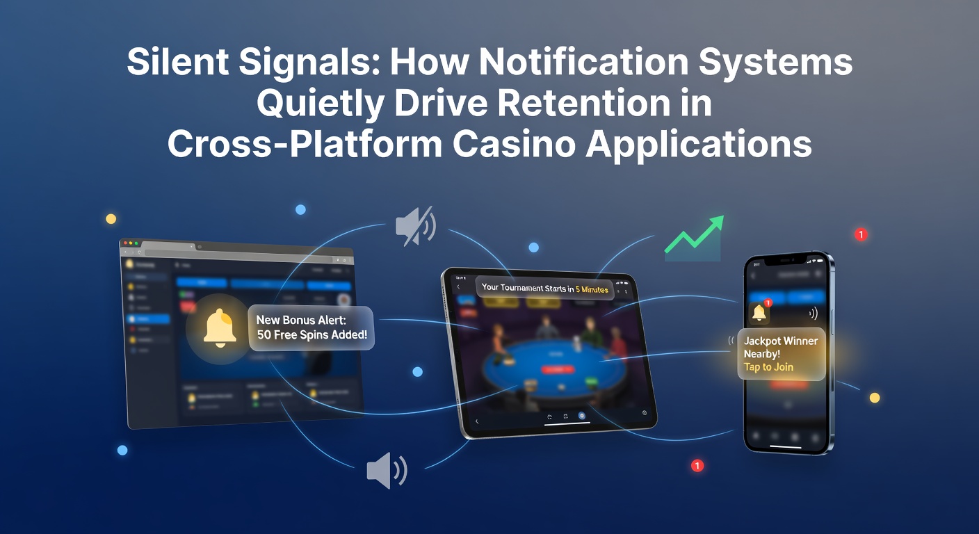 Analytics dashboard displaying notification performance metrics and retention graphs for casino applications